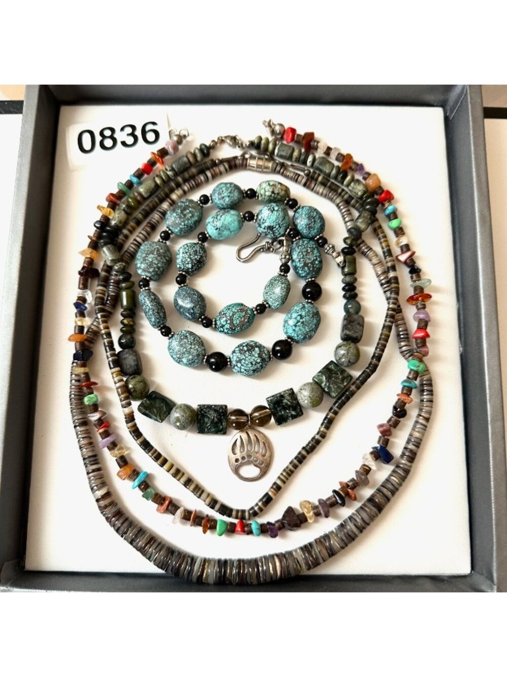 Jewelry Lot Vintage Modern Turquoise Multi Gemstone Necklaces Western